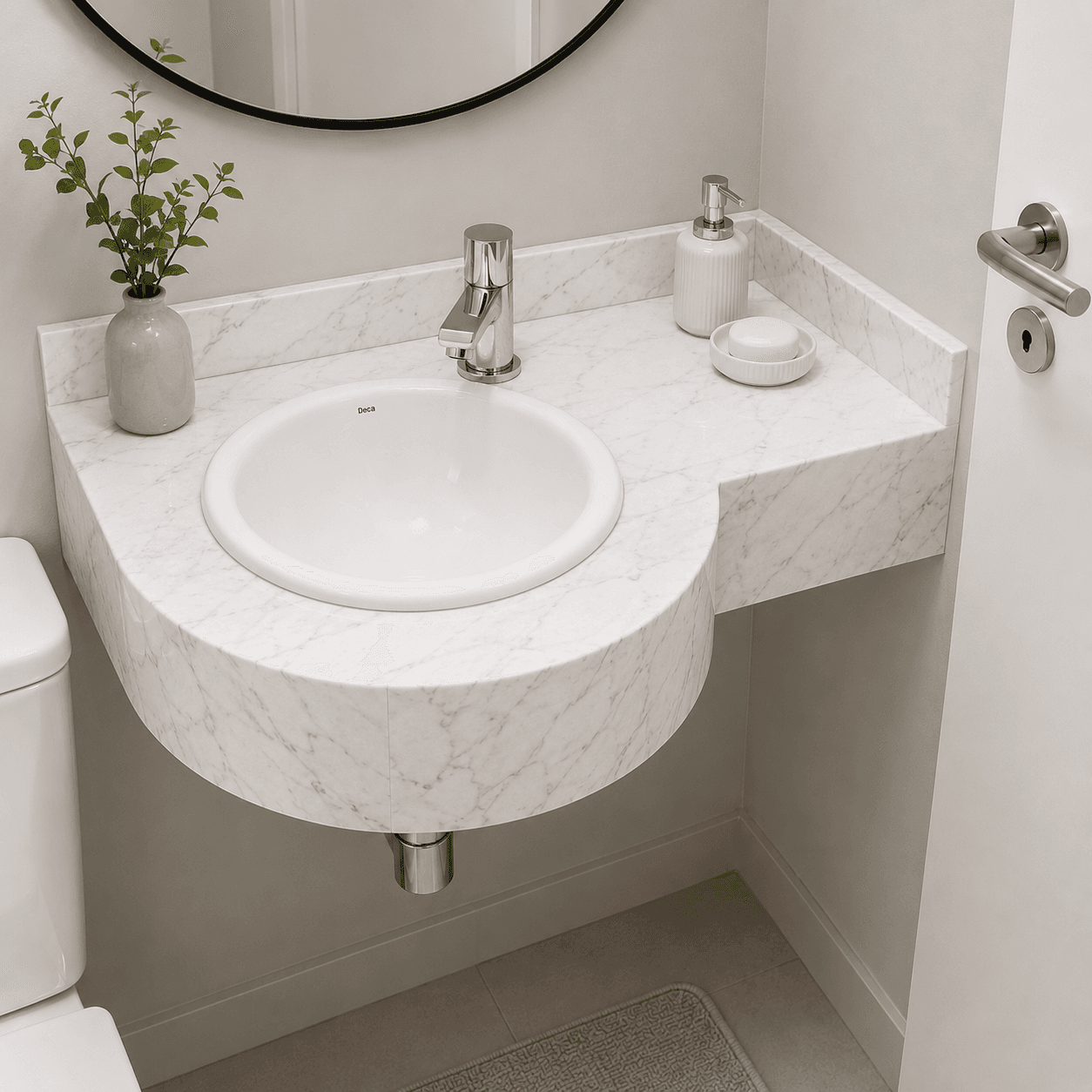 Lavatório Bellagio – Branco Carrara